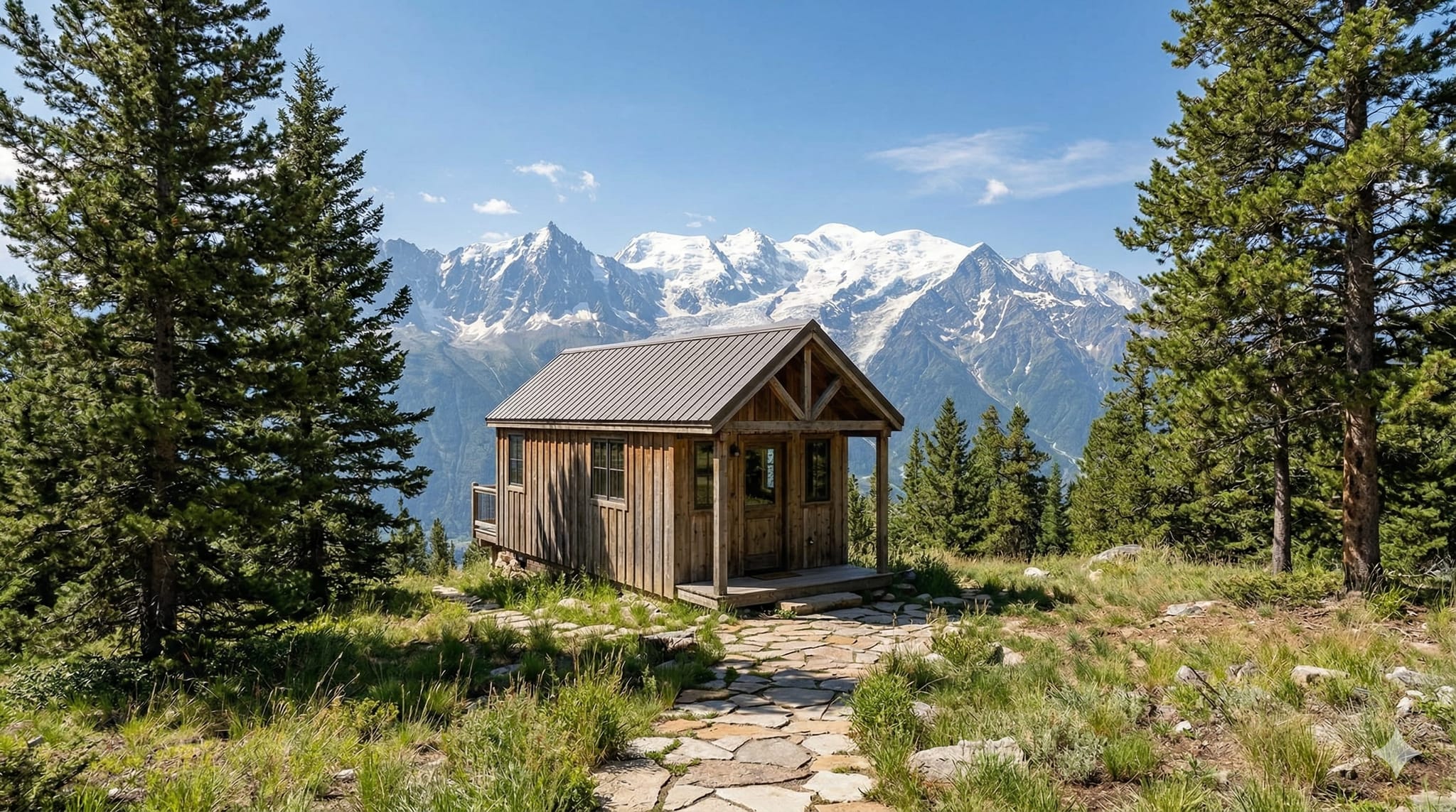 Tiny home living in Bozeman, Montana